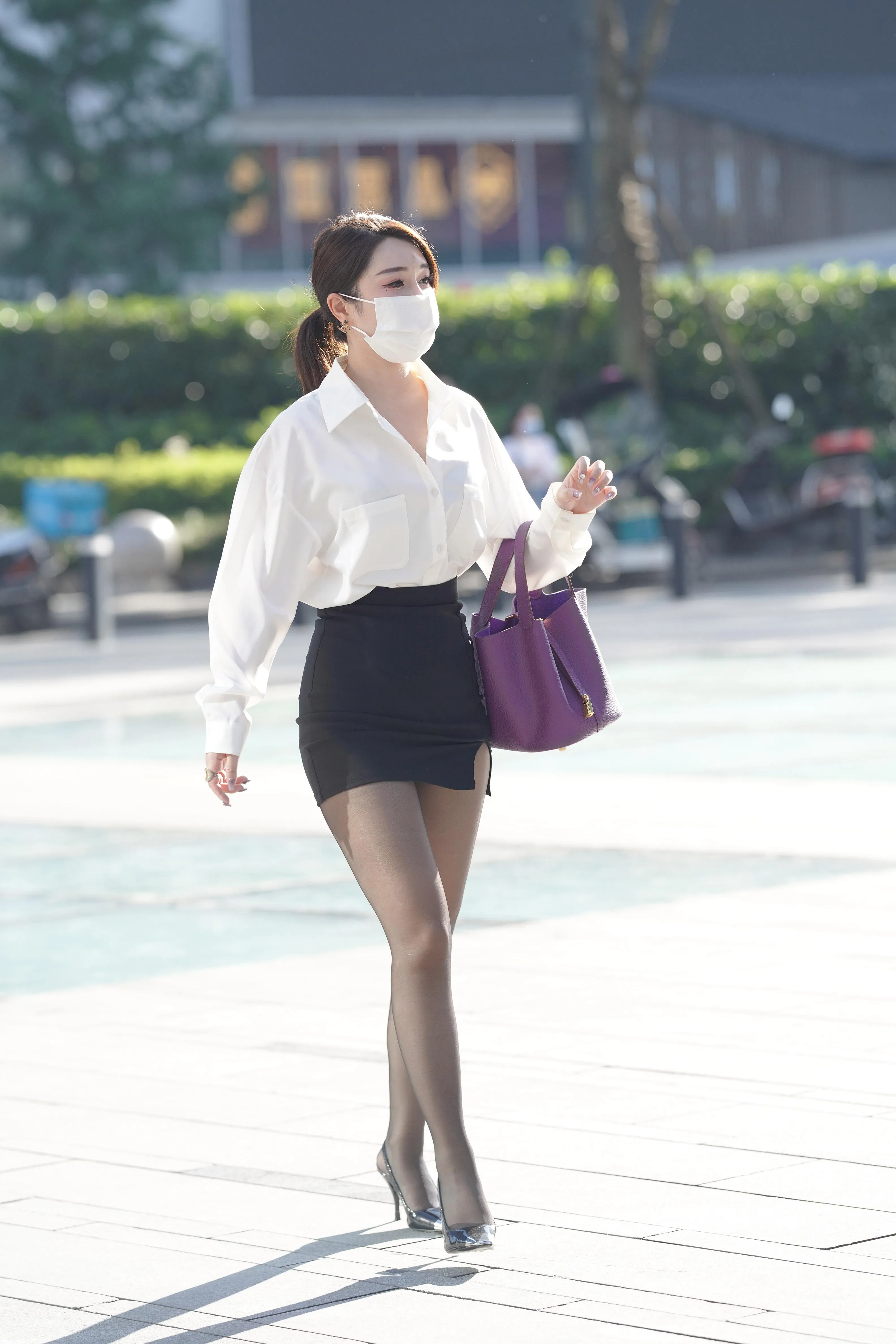 魔镜街拍 NO.184 街拍黑丝包臀裙小姐姐 [137P]插图